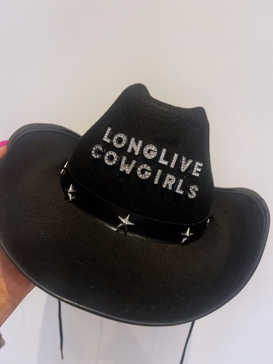 Personalised diamanté cowboy hat - Image 3