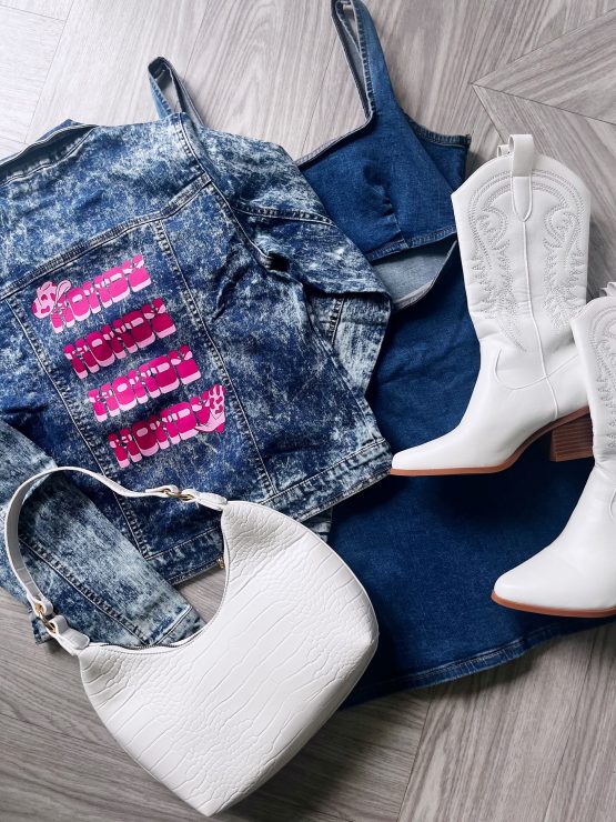 Howdy acid wash denim jacket