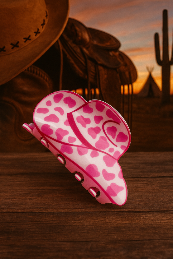 Cowgirl hat claw clip