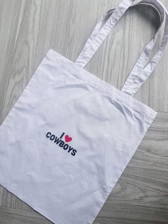 I love cowboys tote bag
