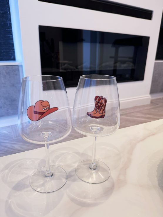 Cowboy wine glass - Image 2