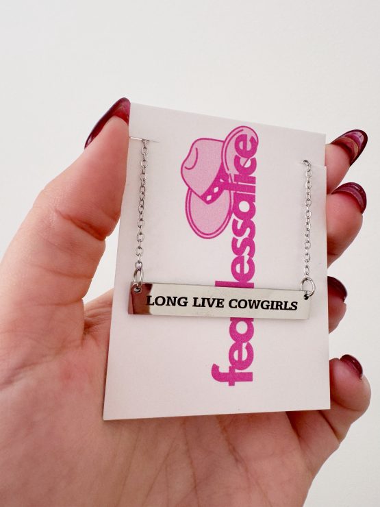 Long live cowgirls engraved necklace - Image 2